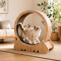 Árbol para gatos clásico de lujo con rascador de Sisal Reversible en forma de L de cartón, muebles de salón para interiores/exteriores montados en la pared