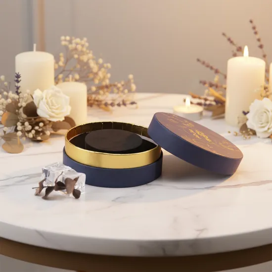 Custom Paper Tube Gift Box EVA Jewelry Insert