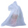 Custom white cosmetic candy  mesh drawstring bag