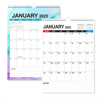 Customized Monthly Wall Calendar & Daily Schedule Planner