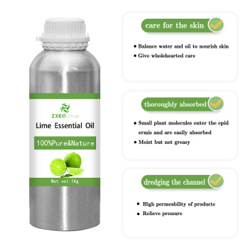 100% Pure Natural High Quality Lime Essential Oil Wholesale Bluk For Global Purchasers The Best Price For Aromatherapy Food