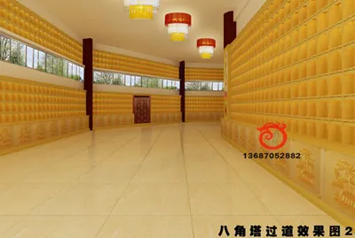 Thousands of buddha wall