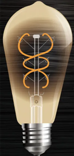 new products on china market spiral st64 5w filament lighting led bulb