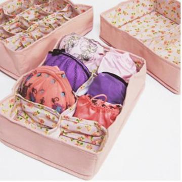 8cell Pink Underwear storage box