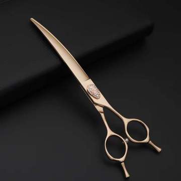 7inch Professional Pet Dog Grooming Scissors Shears Pet Curved Scissors Dogs Products