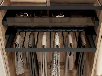 Modern Wooden Wardrobe Customized Walkin Wardrobe With Led