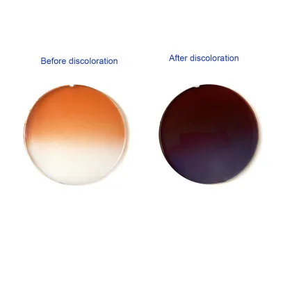 High Quality Original Factory Photochromic Colored Optical Lenses for MR-8 Eyes Protection Sunglasses