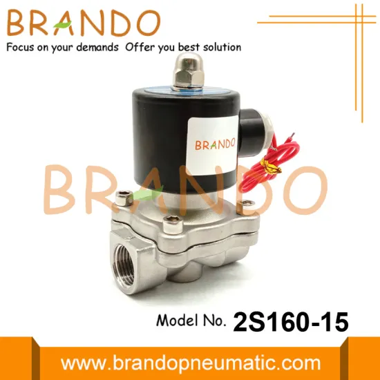 1/2 Inch 2S160-15 Stainless Steel Solenoid Valve 24V