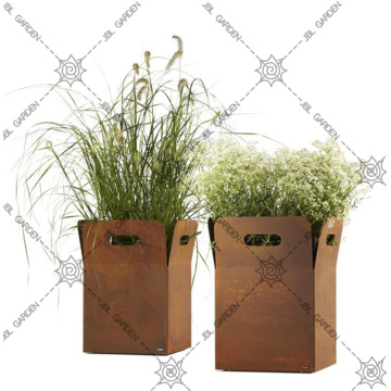 Rust Color Hanging Planters Box