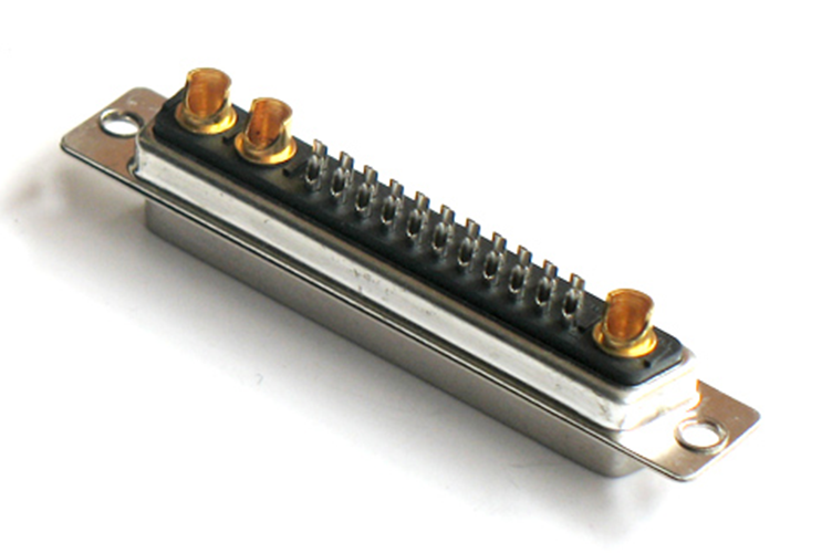 25W3​ Straight Solder Power D-Sub Mixed Contact Connectors