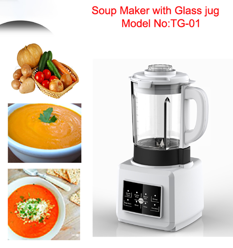 Solid Soup Maker machine and cooking meat