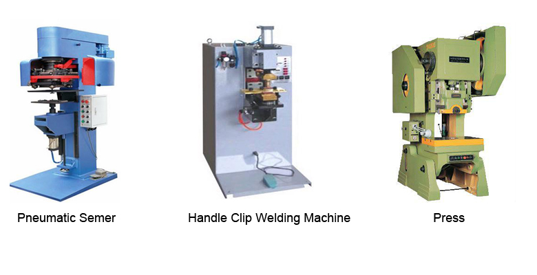 Linha de produção de balde de lata retangular semiautomático quadrado semiautomático de 1 a 5 litros