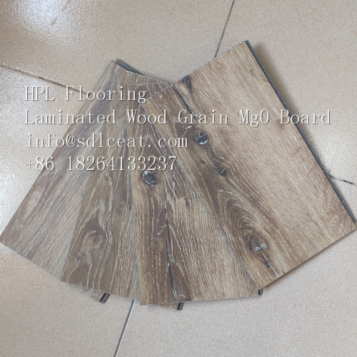 Azulejo de suelo de grano de madera laminado de alta presión de mgo