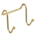 Brass metal gold decorative hanging hook for kitchen