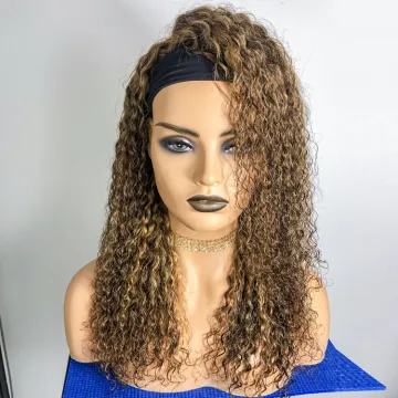 250% highlight piano color #4/#27 wig Wholesale price 100% virgin human hair Cuticle Aligned  Brazilian deep wave wig