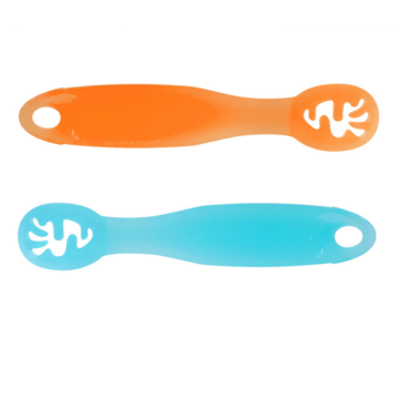 Custom 2PCS Silicone First Stage Baby Spoons