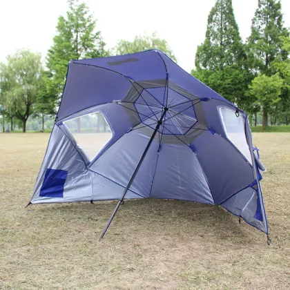 Custom Logo Beach Tent Sunshade Fishing Umbrella