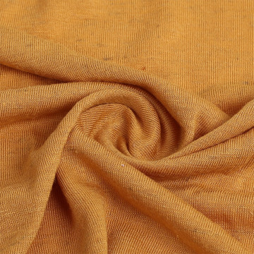 Knitted Coarse Needle Linen Jersey Fabric For Garment