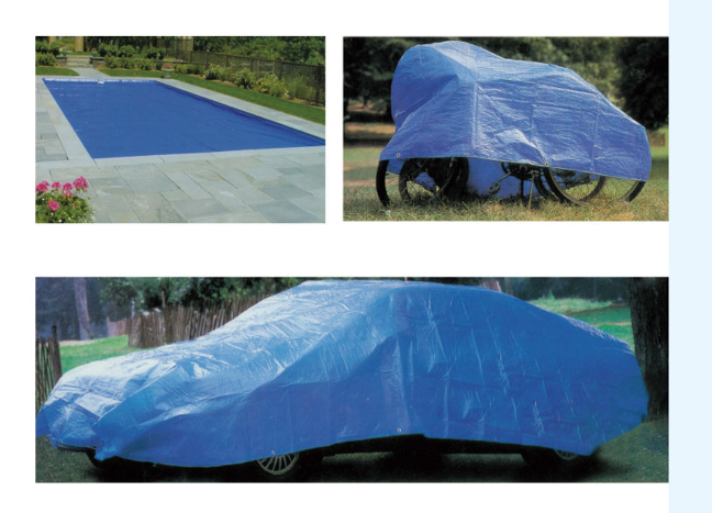 Blue tarp multi application