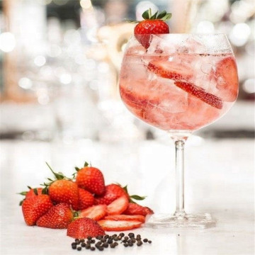 custom 300ml clear balloon gin glasses cup