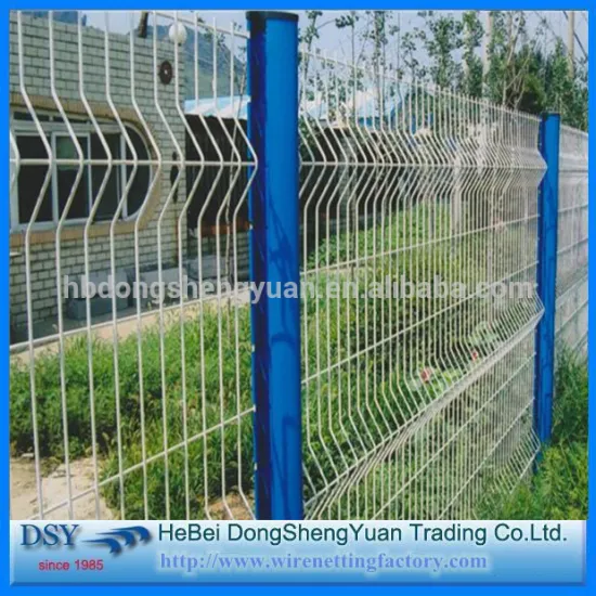 CE manufacture powder coating 3d wire mesh panel / triangle bending fence (OEM&ODM)