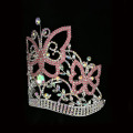 Haiwan rama-rama berlian buatan Tiara Pageant Crown