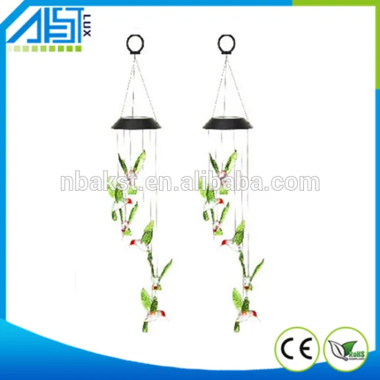 Top selling dragonfly solar wind chime light