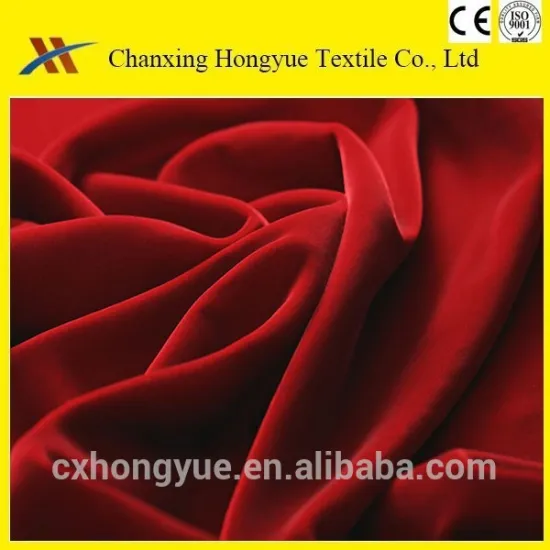 claret-red polyester brushed dying fabric for home textiles