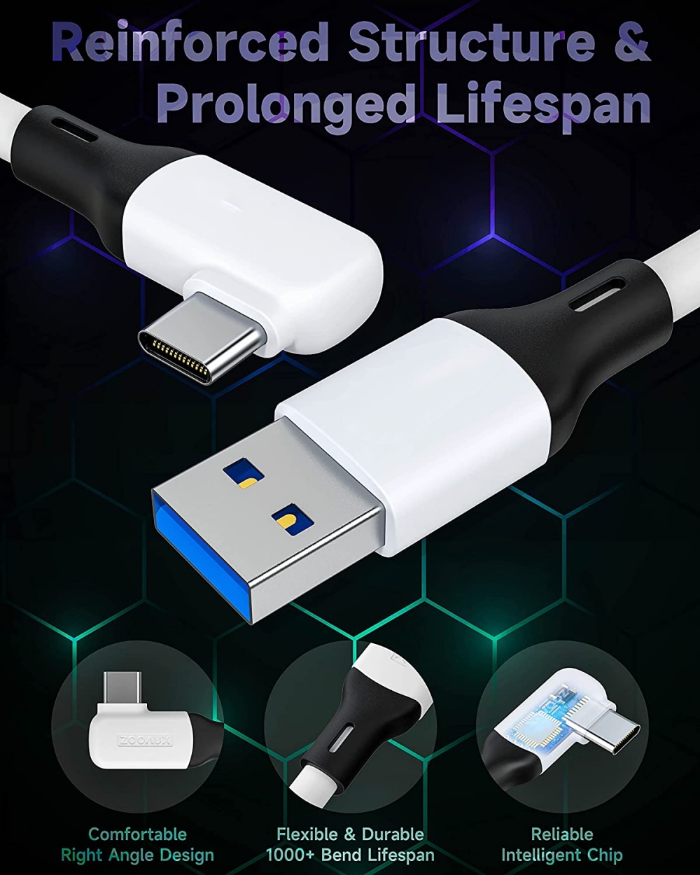 PC Steam VR Cable de enlace de 16 pies