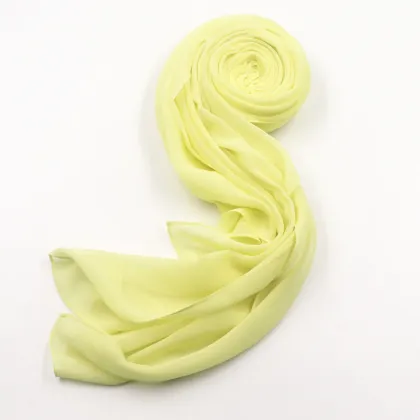 Wholesale Pure Color Long Silk Chiffon Scarf Shawl
