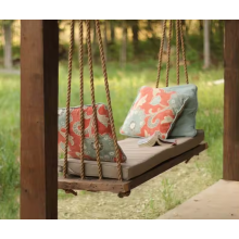 Outdoor bedeckt drei Sitzbett im Freien im Freien Garten Hanging Stuhl Terrierschwankungen