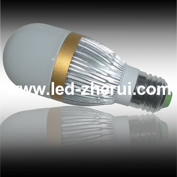 3W 220V Aluminum+Frost Glass LED Bulb Light E27/E14/B22