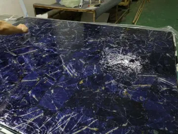 Translucent or No Translucent blue sodalite slab