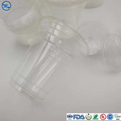 Corn Starch Color Clear PLA Open Drinking Cup