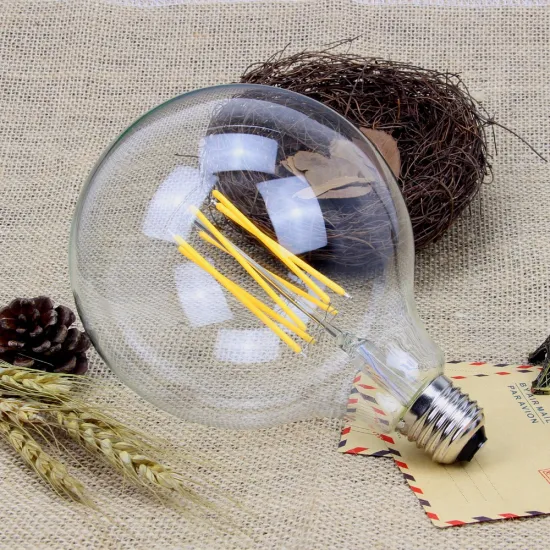 360 degree G125 G95 dimmable led filament bulb edison bulb lighting 110v 220v