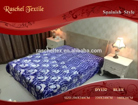 RASCHEL 100 Polyester Spanish Style Cheaper Blankets