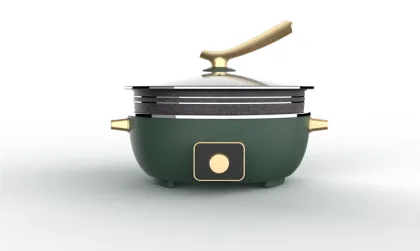 High Performance Aluminum Alloy Electric Skillet Pan for Kitchen