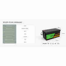 25.6V 100Ah solar storage lithium battery