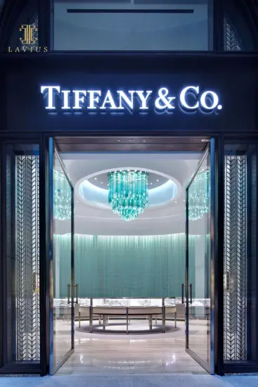 Unique elegant tiffany glass chandelier for lobby