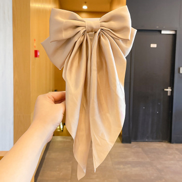 DOMOHO Women's Fashion Big Bow Solid Color Hairpin