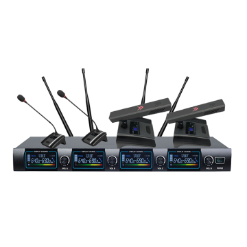 XLT-1104B Sistema di microfono a 4 canali Wireless Mic a 4 canali UHF professionale