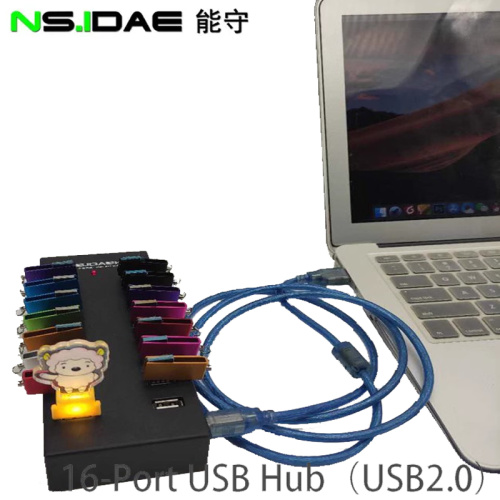 USB2.0 Hub de 16 puertos acelera hasta 480 Mbps