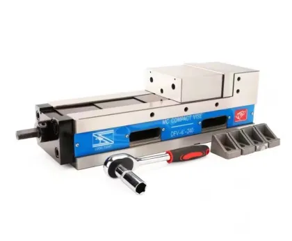 Double Station Quick Clamp Self-centering Pneumatic Vise Workholding