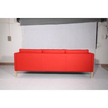 Borge Mogensen 2213 3 Seater Leather Sofa Replica