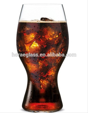Handmade glass mug with stem/craft beer glass,Hot Sale World Cup Beer Glass