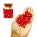 Bescon Standard Sized Transparent Red D4 Dice 20pcs Healing Potion Bottle, 20pcs D4 Health Potion Dungeons and Dragons Accessory