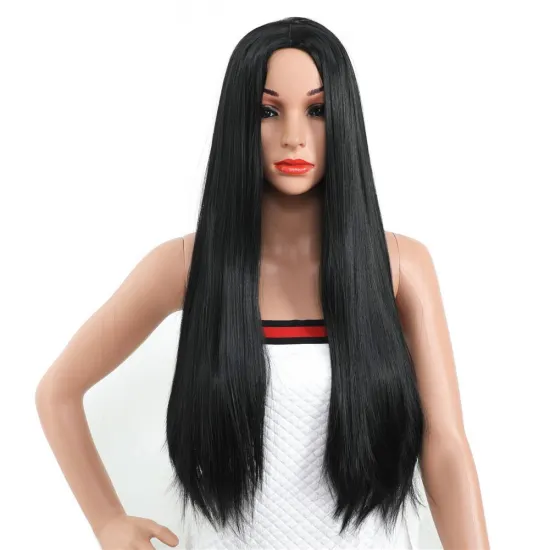 MYZYR straight hair high quality cheap synthetic wig, 30 inch soft artificial wig in various colors, synthetic wig supplier