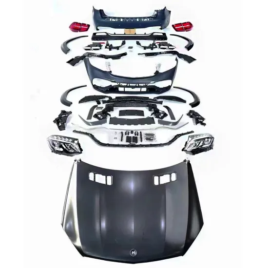 Factory Price Hood Bumpers Body Kit for Mercedes-Benz GL Class X166 2012-2015 Refit to 2019 GLS63 AMG