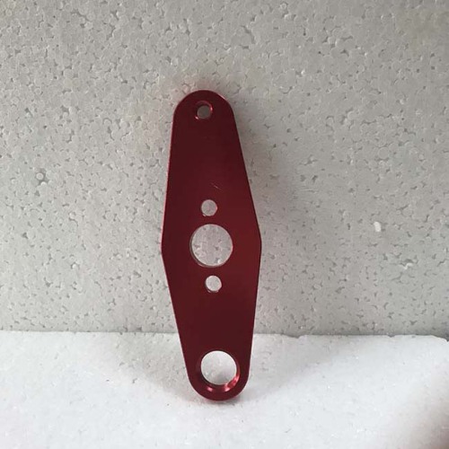 customized machining red surface aluminum parts