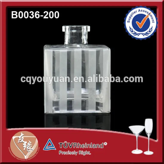 Empty White Diffuser Bottle 200ML Square Cork Bottle